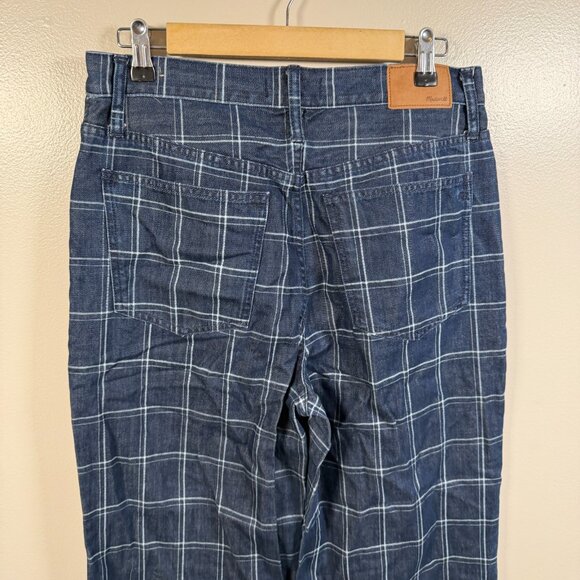 Madewell The Perfect Vintage Wide-Leg Jean in Windowpane Size 29 Retro Denim - Picture 9 of 12